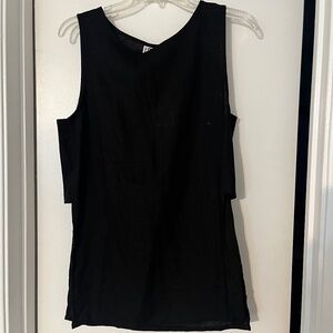 Black tank with open sites